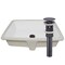 Novatto Shallow Rectangular Undermount White Porcelain Sink with Oil Rubbed Bronze Drain NP-U193911ORB - alternate 1